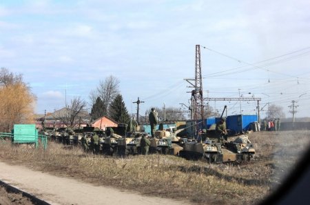 Российские танки в Брянской области