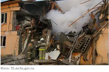 Из-за взрыва газа под Омском погибли по меньшей мере три человека