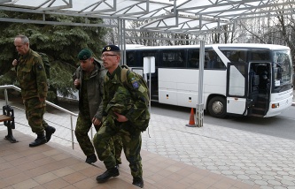 Делегация ОБСЕ прибыла в Славянск для переговоров об освобождении военных экспертов