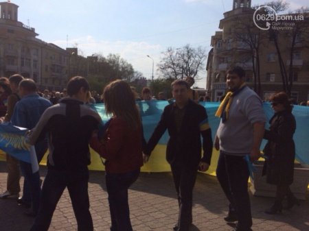 В Мариуполе прошел митинг за единую Украину
