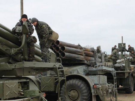 Украинские подразделения реактивной артиллерии передислоцированы в район северной границы