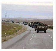 Колонна военной техники из России приближается к границе Украины