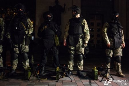 Этой ночь в Киеве прошли военные учения. Фото
