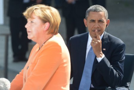 В Белом доме происходит встреча Обамы и Меркель относительно событий в Украине
