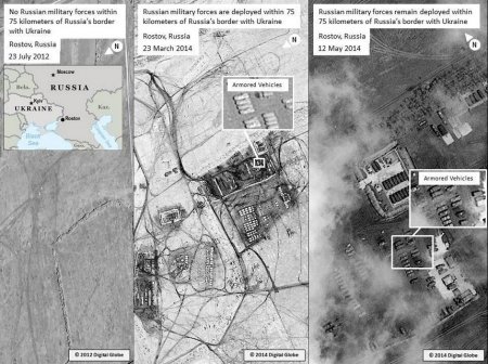 США опубликовали снимки российских войск на границе с Украиной
