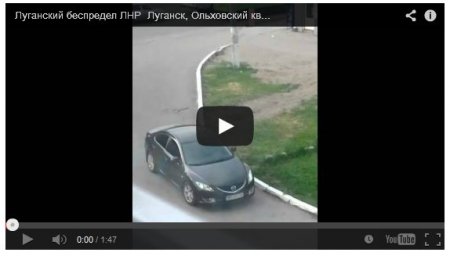 "Мирным ополченцам" «Луганской народной республики» "понравился" чужой автомобиль 