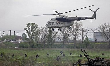 Под Красным Лиманом террористы подбили вертолет сил АТО