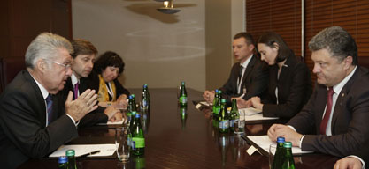 Порошенко встретился с президентом Австрии Хайнцом Фишером