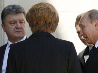 П.Порошенко встретился с В.Путиным в Нормандии