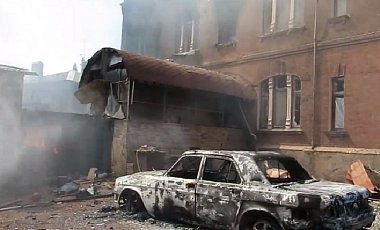 Разрушен штаб террористов в Славянске