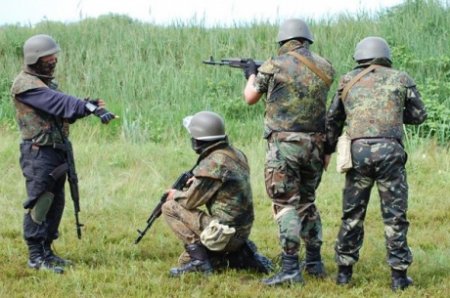 Батальон «Донбасс» показал тренировку бойцов