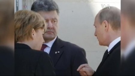 П.Порошенко и В.Путин обсудили ситуацию на востоке Украины