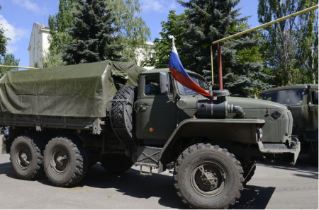 Как террористы в Донецке ходили вербовать солдат и ушли ни с чем (Фото)