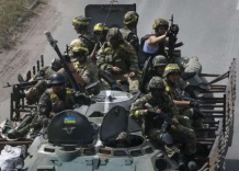 В районе Лисичанска продолжаются бои между силами АТО и террористами. Ночью освобождены Раздолье и Новодружеск под Лисичанском