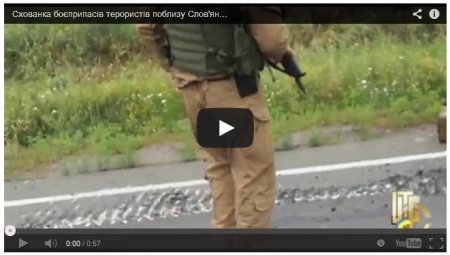 Под Славянском найден тайник с боеприпасами террористов: видео