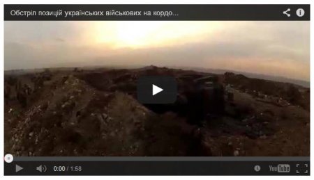 Обстрел позиций украинских силовиков на границе с РФ: видео