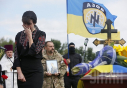 На Киевщине похоронили мужа Татьяны Чорновол, погибшего в зоне АТО