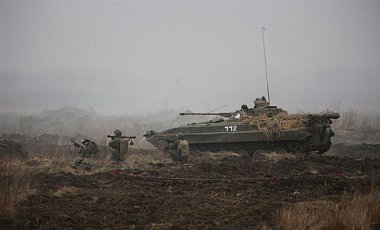 В Суходольск зашла колонна военной техники 