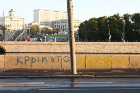 «Крым — это Украина» возле стен Кремля (фото)