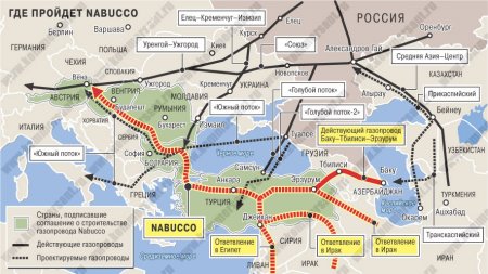    Иран готов поставлять газ в Европу через трубопровод «Набукко»