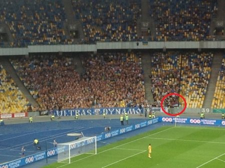 Фанаты «Динамо» сожгли флаг России на матче чемпионата Украины