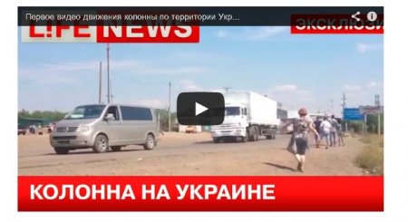 Путинский конвой движется по Луганской области (видео)
