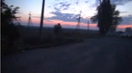 Российская артиллерия обстреливает украинских пограничников под Донецком (Видео)
