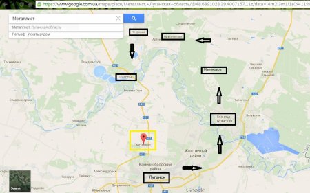 Установлен маршрут, по которому боевики вывозят «отжатые» машины из Луганска (КАРТА)