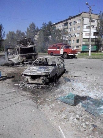 Перемирие: Поселок Пантелеймоновка - трое погибших и восемь раненых среди местных жителей. Фото