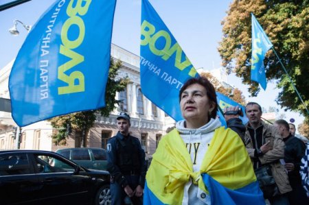  Киевляне у Верховной Рады требуют принять закон о люстрации (добавлены фото)