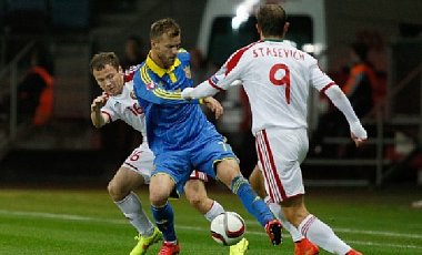 Евро-2016: Украина обыграла Беларусь со счетом 2:0