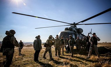 Порошенко проинспектировал укрепления в районе Донецка