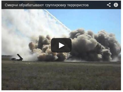 «Смерчами» по террористам в Донбассе (Видео)