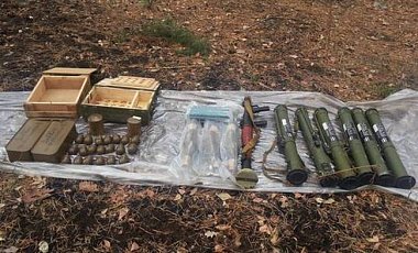 В Луганской области найден тайник с оружием и боеприпасами