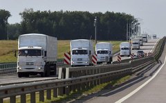 Российские грузовики пересекли украинские границы