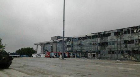 СНБО: В школу попал снаряд, летевший в направлении донецкого аэропорта