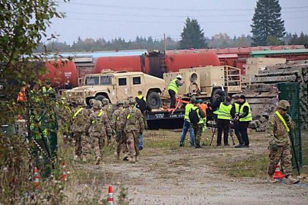 В странах Балтии начато развертывание бронетанковых сил США
