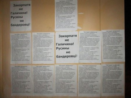 На Закарпатье объявились сепаратисты (Фото)