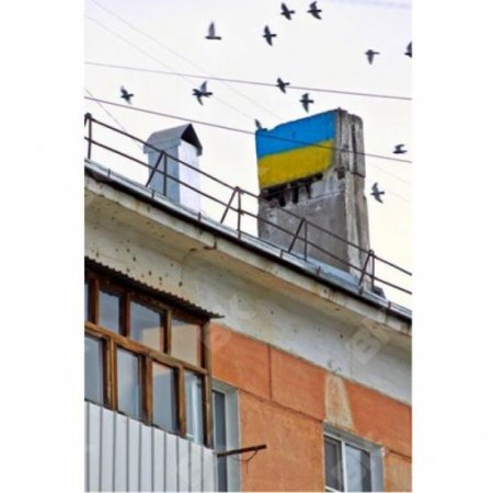 Российского пенсионера оштрафовали из-за украинского флага на крыше