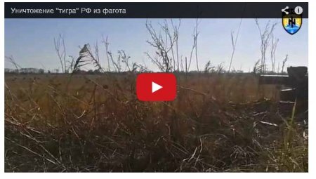 Как в зоне АТО уничтожили танк террористов: «Рвануло - аж башню снесло» (Видео)