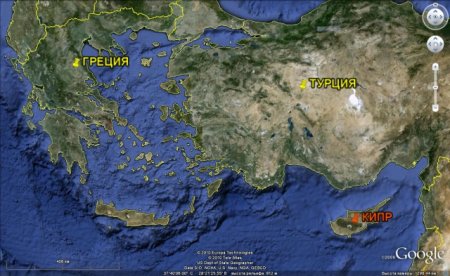 Начала накаляться обстановка между Турцией и Кипром. Россия тоже решила вмешаться