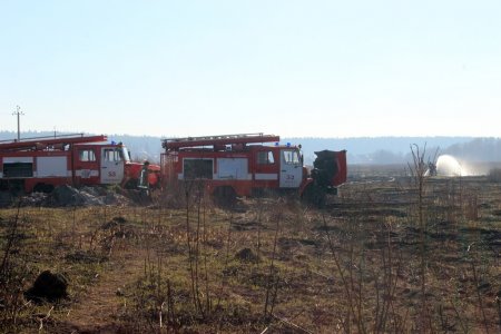 Под Киевом продолжает гореть торф