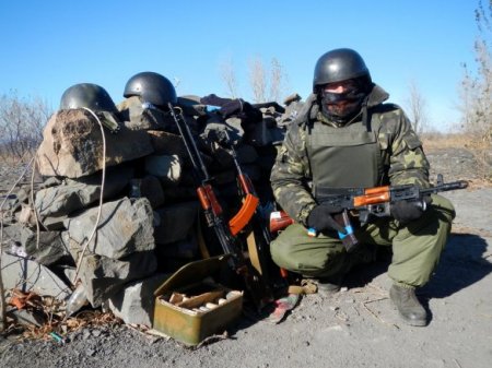 Как зимуют бойцы АТО в степях Донбасса