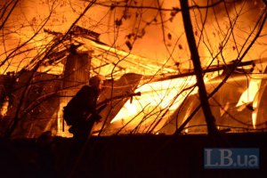 Пожар на Шулявке в Киеве потушили около полуночи