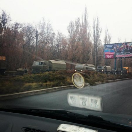 Военная техника, которая движется под Донецком, прибыла из РФ. Фото