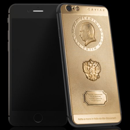 Путин запретил выпуск золотого iPhone c его изображением