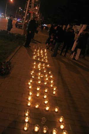В Тбилиси отметили годовщину Майдана (Фото)