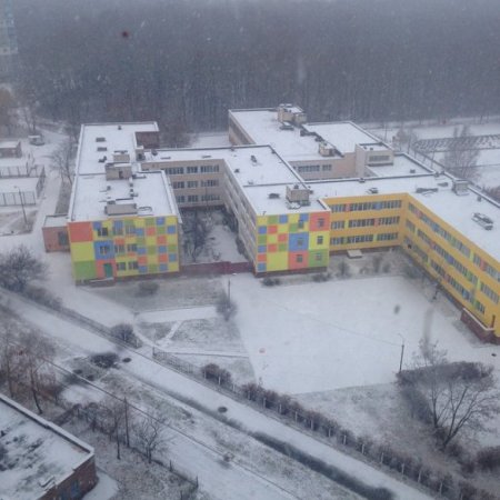 В Киеве выпал первый снег (Фото)