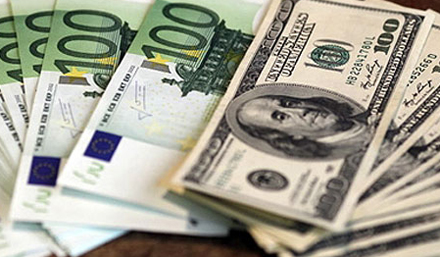 Нацбанк оставил без изменений курс доллара, курс евро понижен до 19,23 гривен