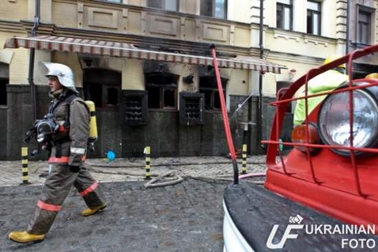 Пожар в киевском ресторане ликвидирован